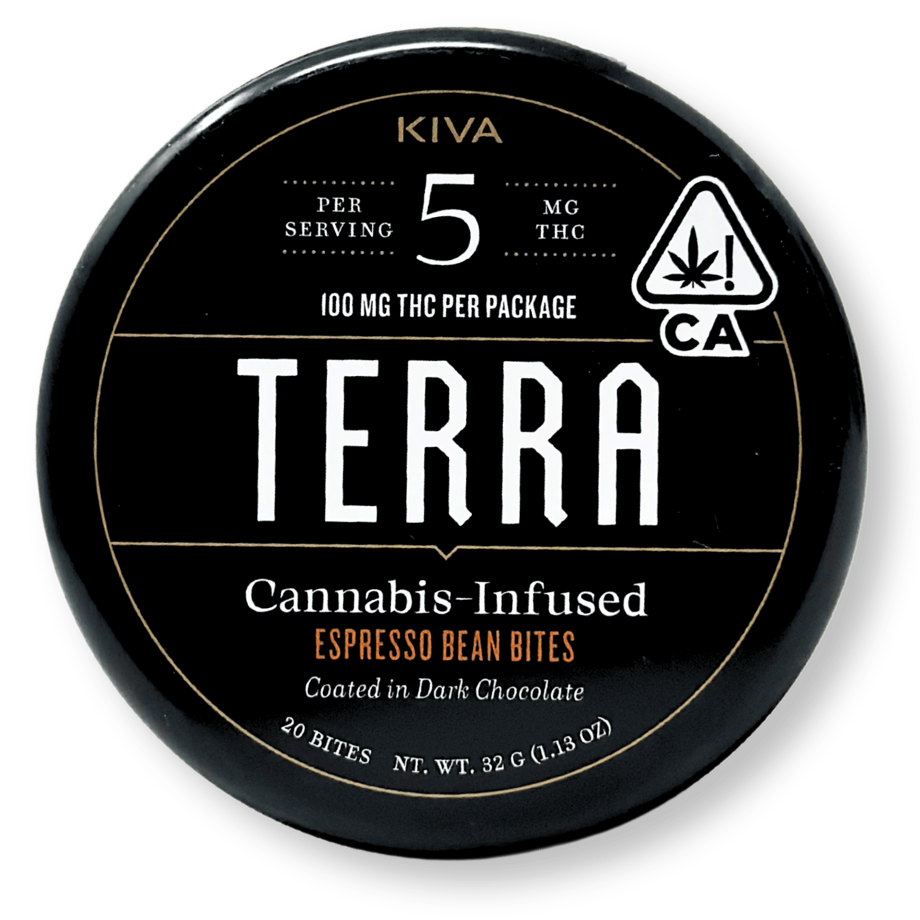 Terra Bites - Dark Chocolate Espresso Beans: 100mg