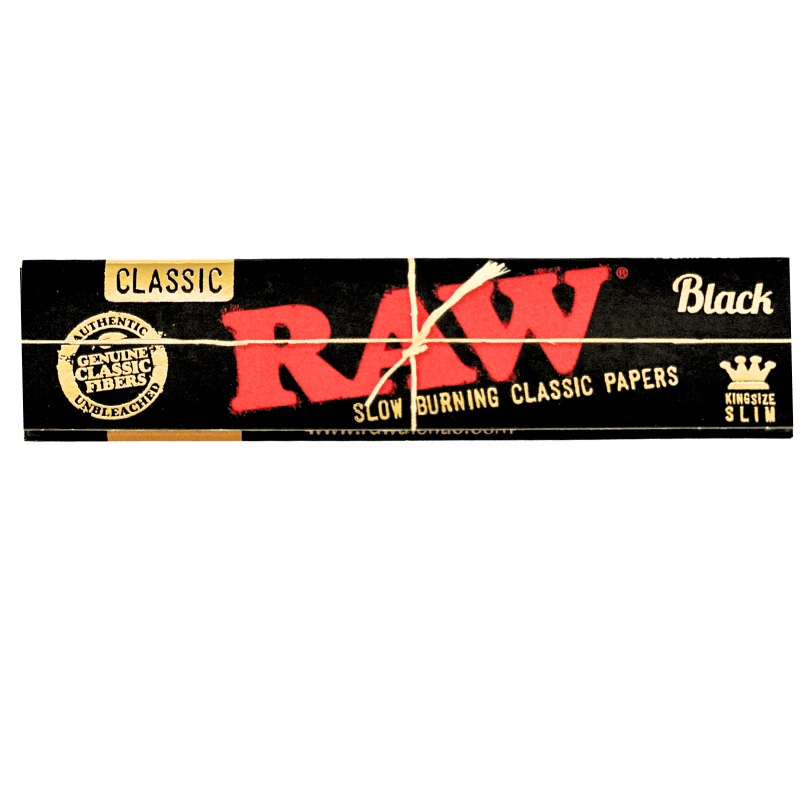 Raw Papers - Black King Size Slims Classic 32ct - Accessories