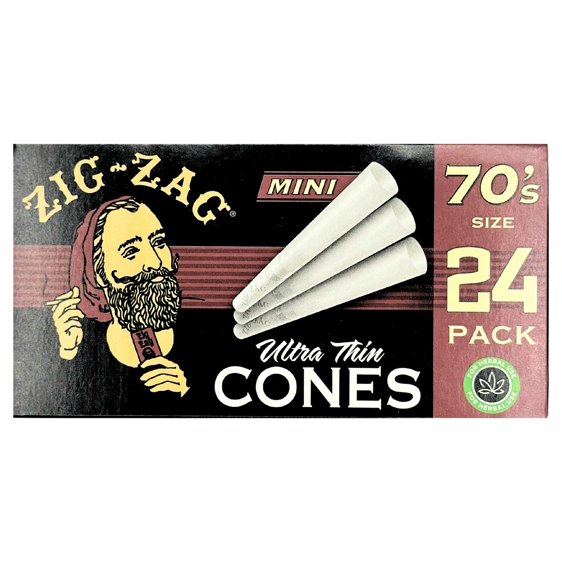 Zig Zag - Cones Ultra Thin 24ct - Accessories