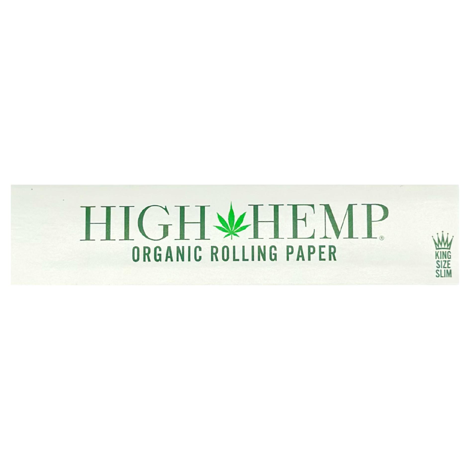 High Hemp - Hemp King Size Slims Papers 32ct - Accessories
