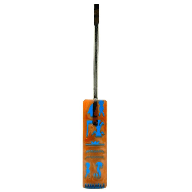 Dunkin Dabbers - Full Size 4 3/8 Kaotic Artworks Hieroglyphs - Dab Tool