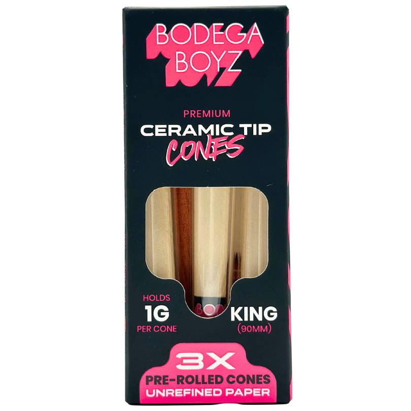 Bodega Boyz - Ceramic Tip Cone 3pk Brown