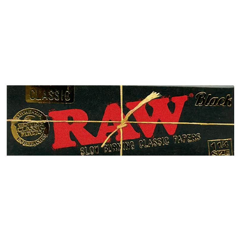Raw Papers - Black 1 1/4 Classics Papers 50ct - Accessories