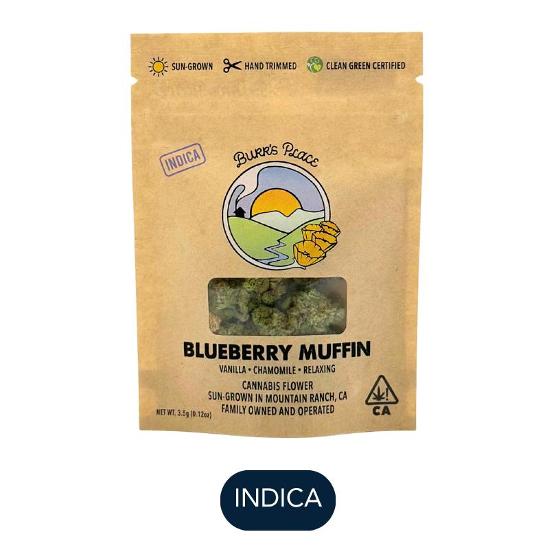 Burr's Place Organics - Blueberry Muffin - Flower - 3.5g