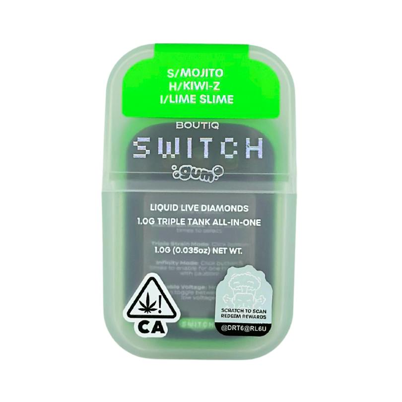 Boutiq - Live Resin Triple x Gum - Mojito x Kiwi Z x Lime Slime - RTU - 1.0g