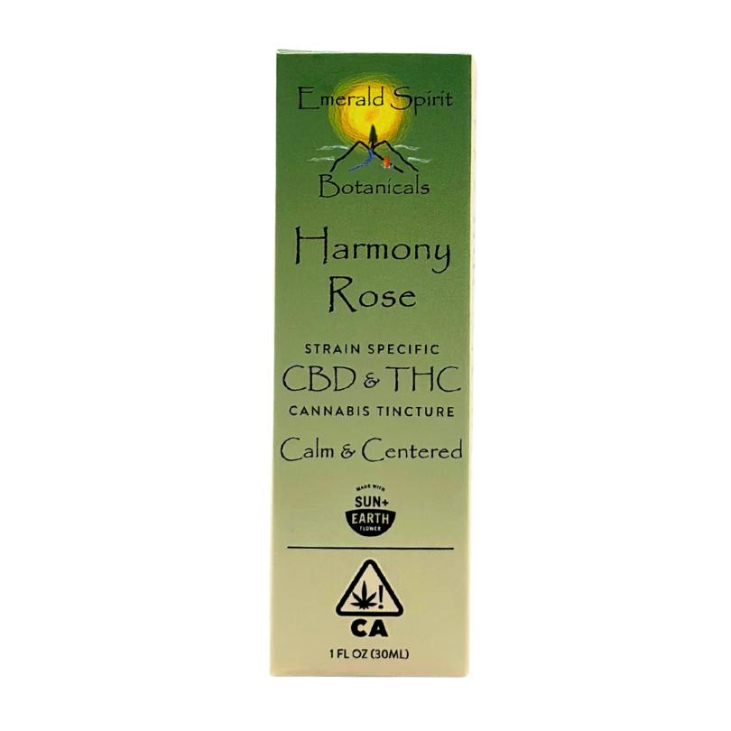 Emerald Spirit - Harmony Rose - CBD/THC - Tincture - 30ml