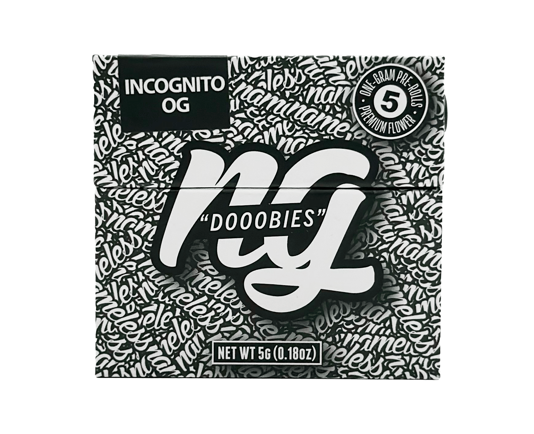 Nameless Genetics - Doobies - Incognito OG - 5pk - Preroll Pack - 5.0g