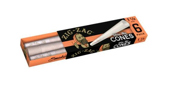 Zig-Zag | Ultra Thin Cones - 1 1/4 | 6pk
