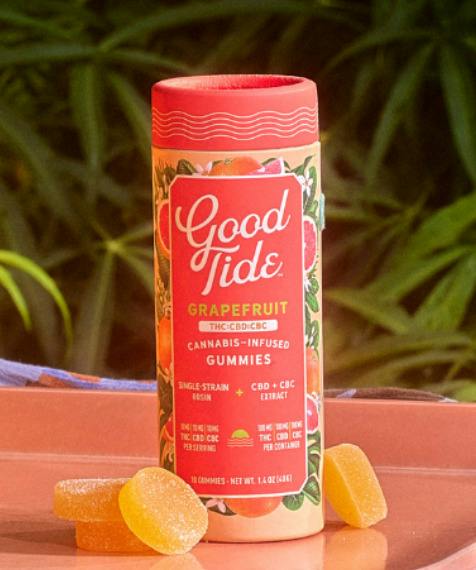 Good Tide | Grapefruit (S/H) | 200mg 2:1:1 (THC:CBD:CBC) Gummies