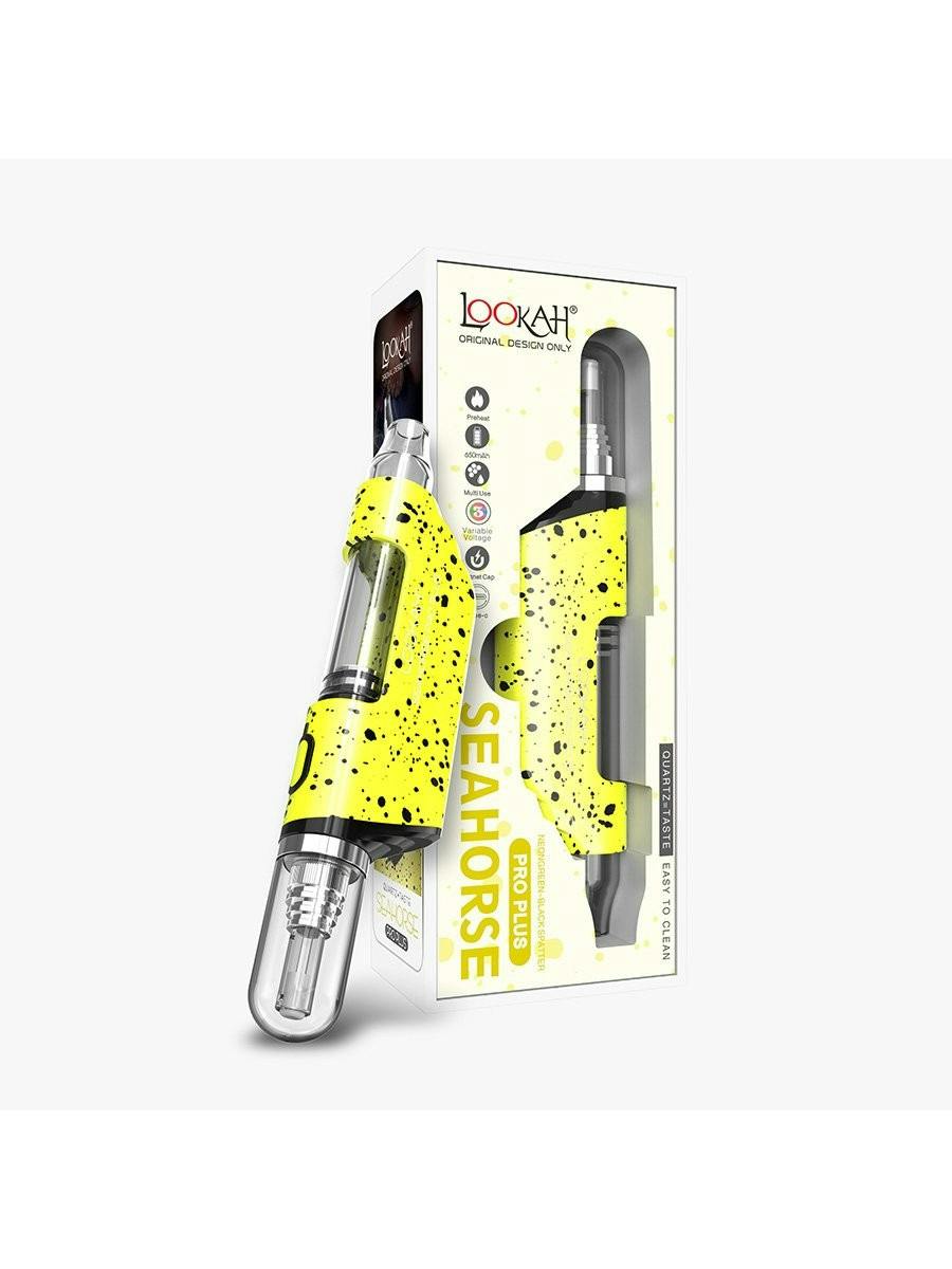 Lookah | Seahorse Pro-Plus | Neon Green & Black Splatter