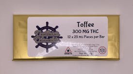 Toffee Chocolate Bar - 300 Mg - Captains Cannabis