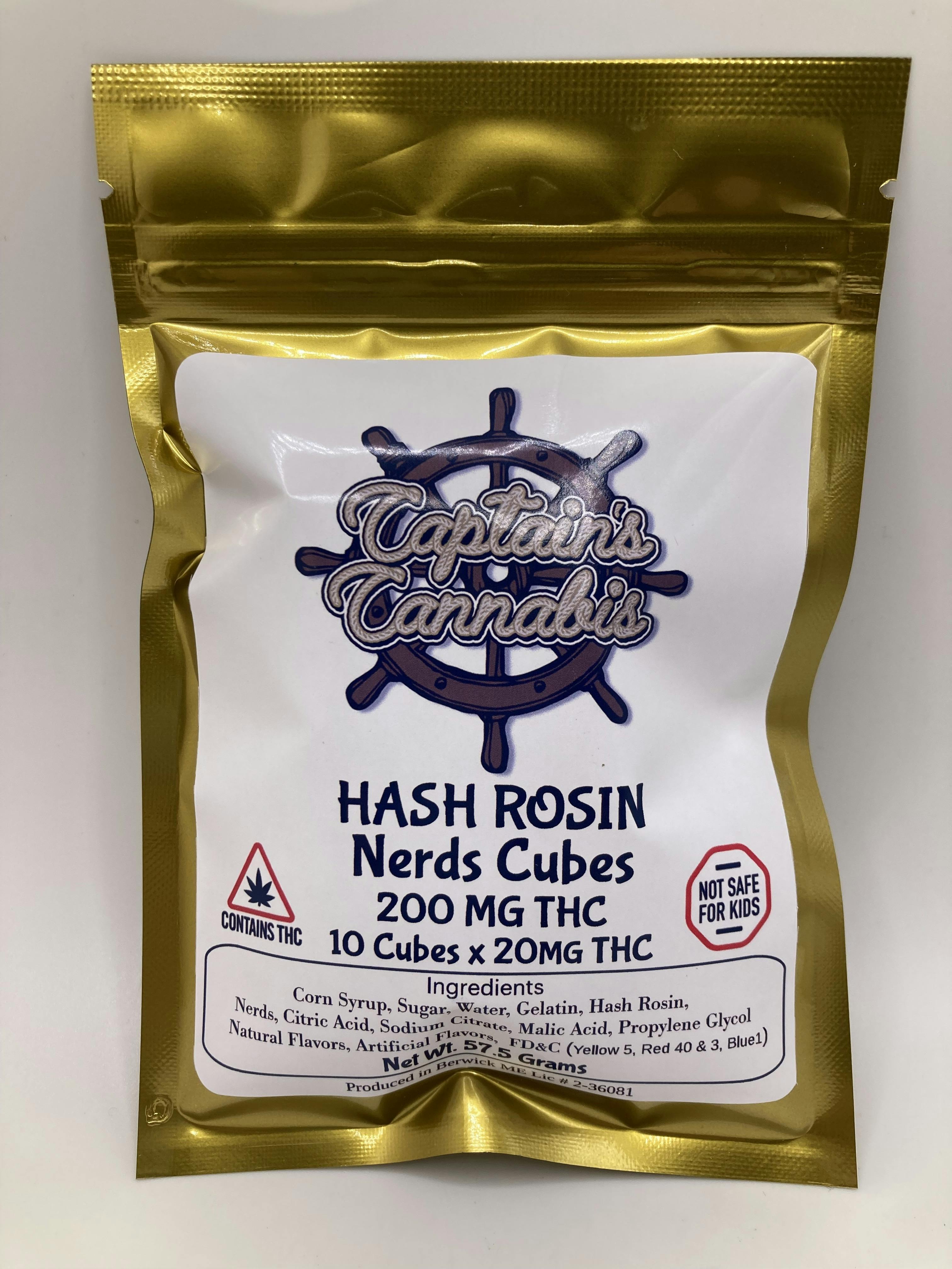 Nerds Cubes Hash Rosin - 200mg - Captains Cannabis