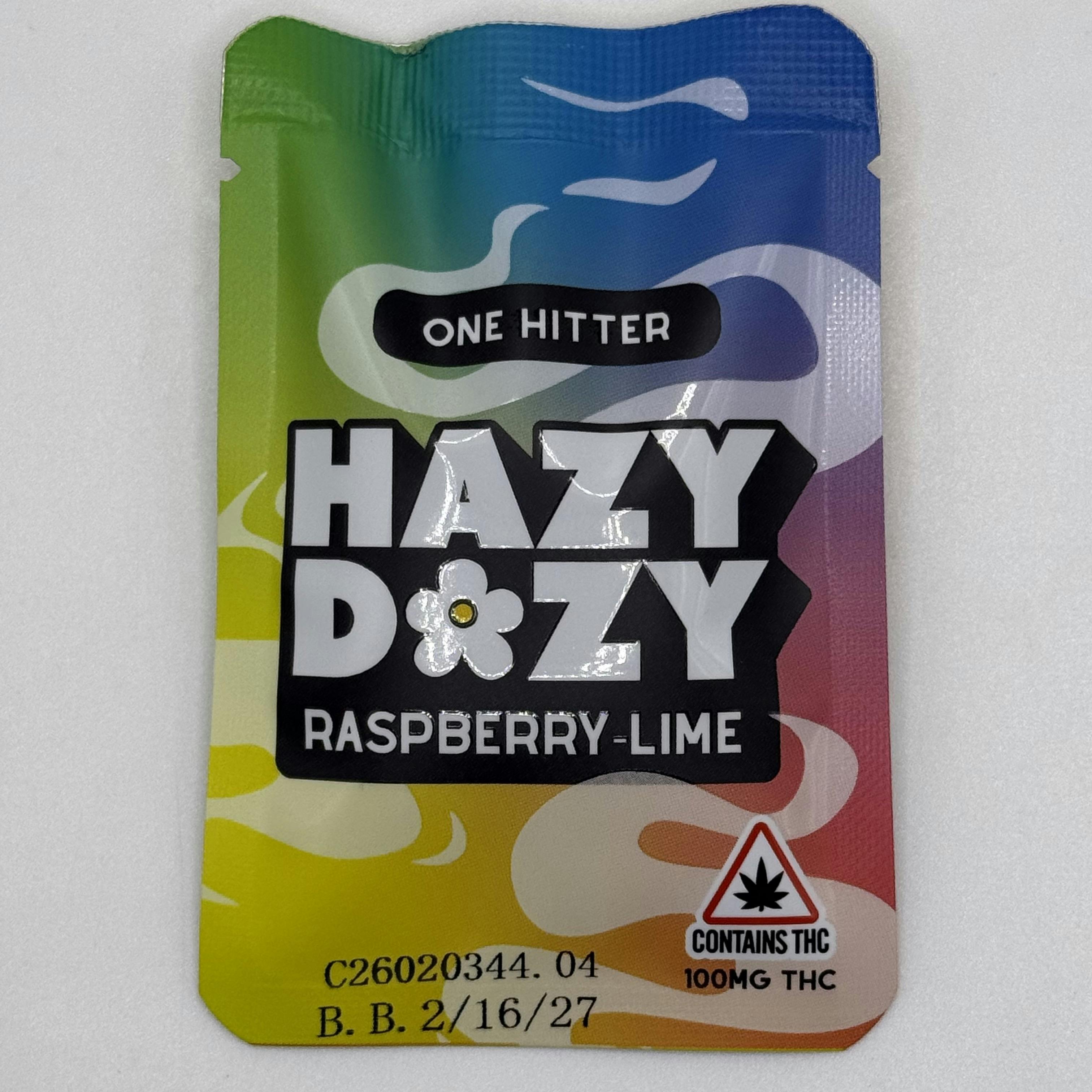 Hazy Dazy Raspberry-Lime - 100mg One Hitter Gummy - King Custy