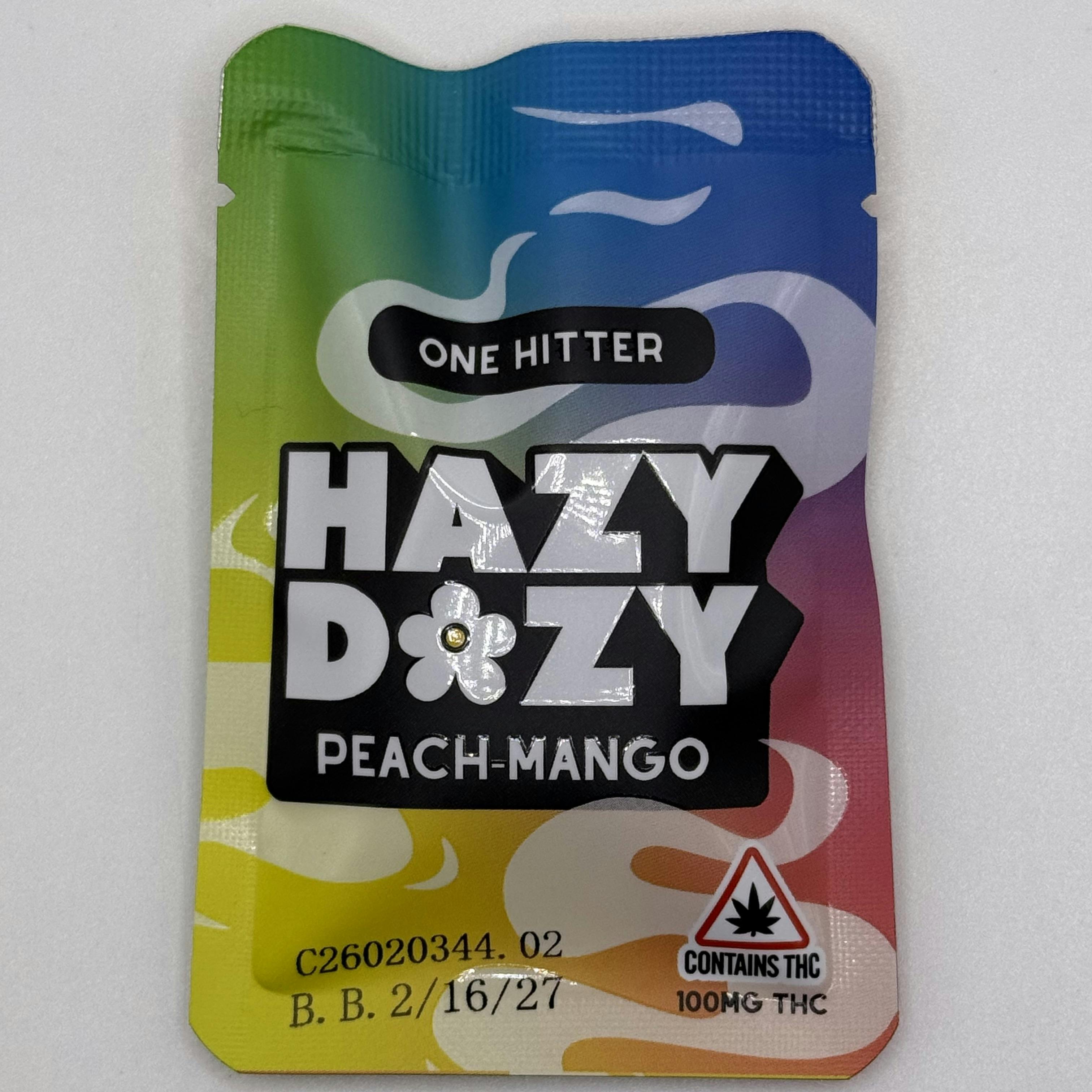 Hazy Dazy Peach-Mango - 100mg One Hitter Gummy - King Custy