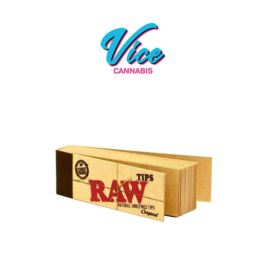 RAW: Natural Unrefined Tips - 50ct at Vice Cannabis Medical Dispensary - Forest Ave