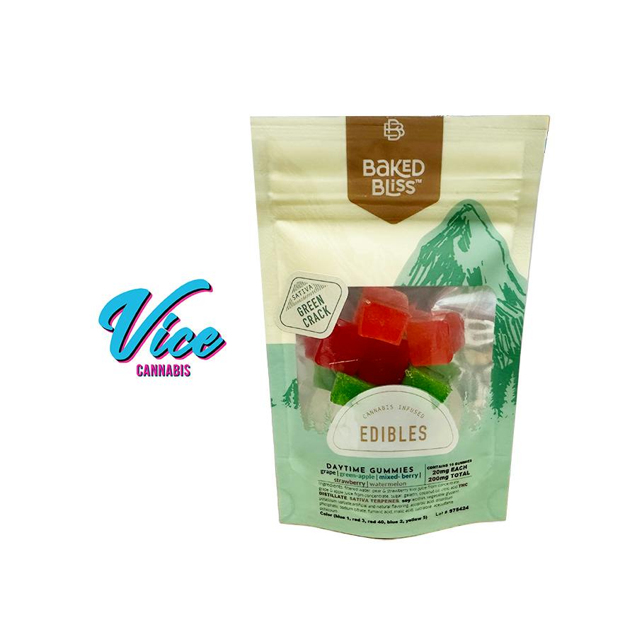 Baked Bliss: Daytime Sativa Gummies - 200mg