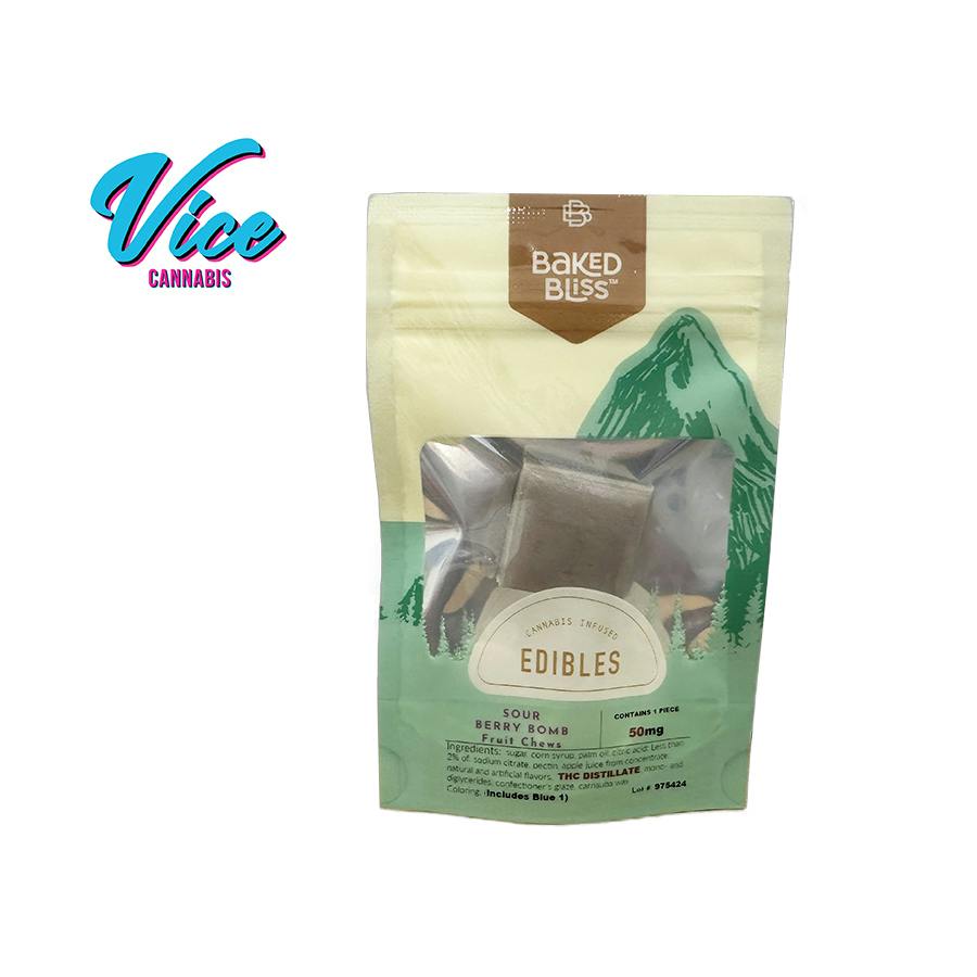 Baked Bliss: Fruit Chew Sour Berry Bomb - 50mg Single