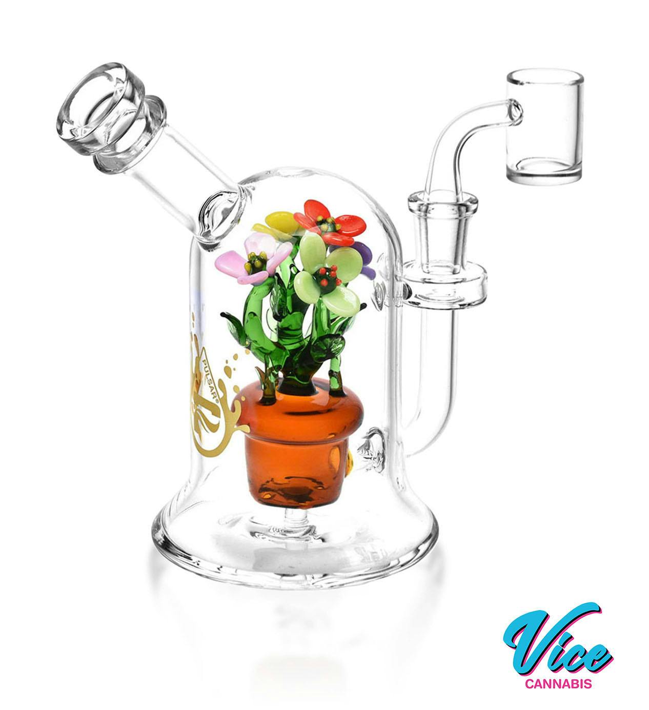 Pulsar Pretty Flowers Dab Rig - 6.5" 14mm F