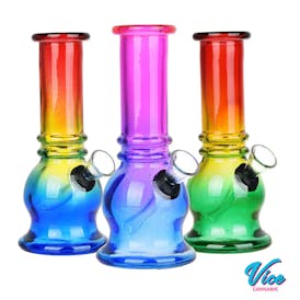 Bell Ombre Glass Mini Water Pipe - 5.75"