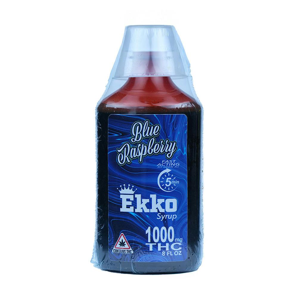 EkkoEssence: Blue Raspberry Syrup 1000mg Sizzurp