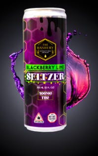 The Hashery: Blackberry Lime Rosin Seltzer - 100mg