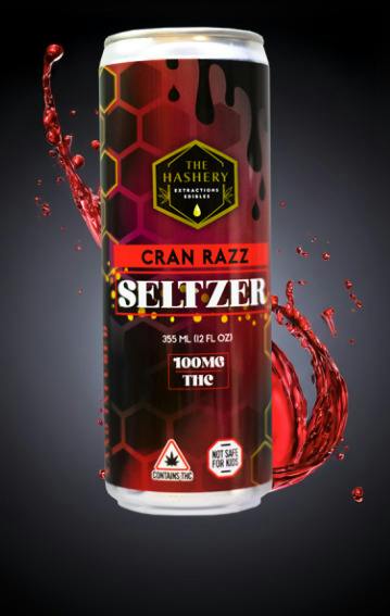 The Hashery: Cran Razz Rosin Seltzer - 100mg