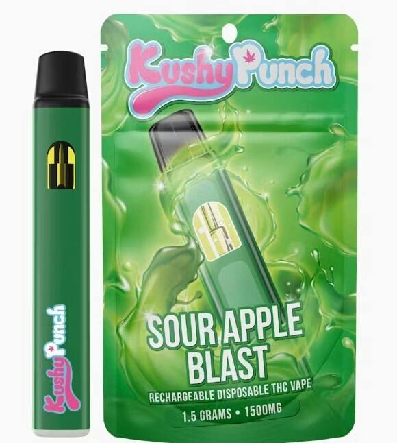 Sour Apple Blast | Disposable | 1g by Kushy Punch
