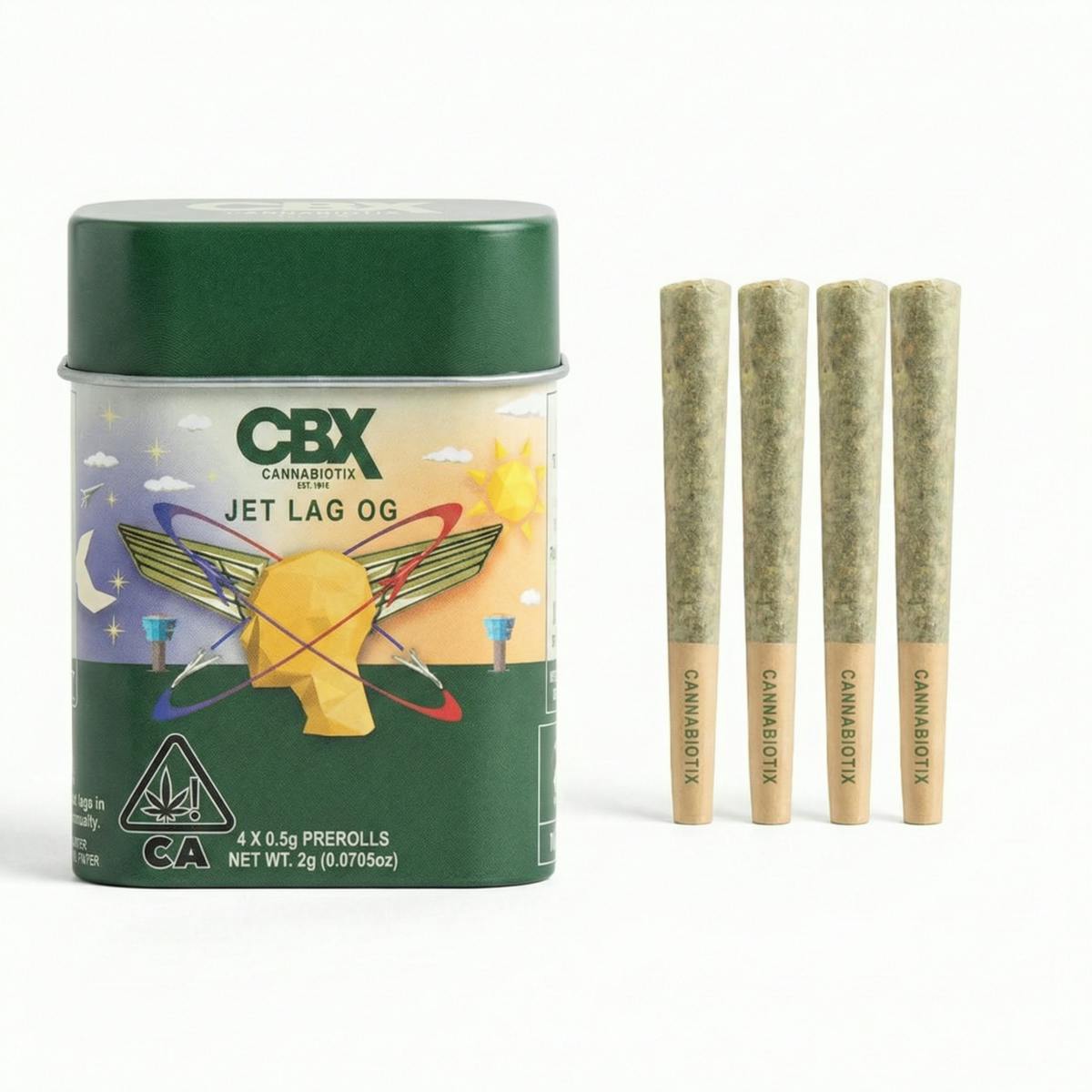 CANNABIOTIX - INDOOR PREROLL MULTIPACK - JET LAG OG - 2G
