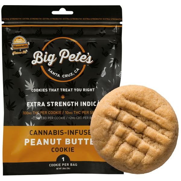 BIG PETES - THC BAKED GOODS - INDICA PEANUT BUTTER COOKIE - 100MG