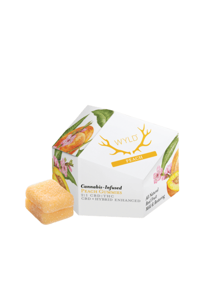 KB - WYLD: CBD GUMMY - 2:1 PEACH - 150MG