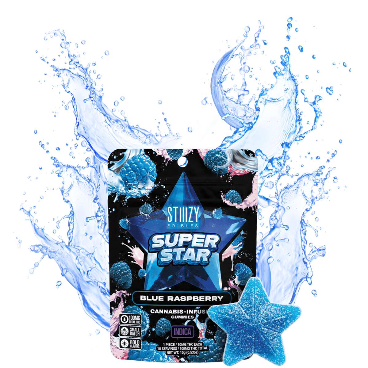 STIIIZY - Star: Star Gummy - Blue Raspberry - 100mg