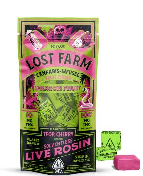 Lost Farm - Chews Dragon Fruit - Trop. Cherry Rosin - 100mg