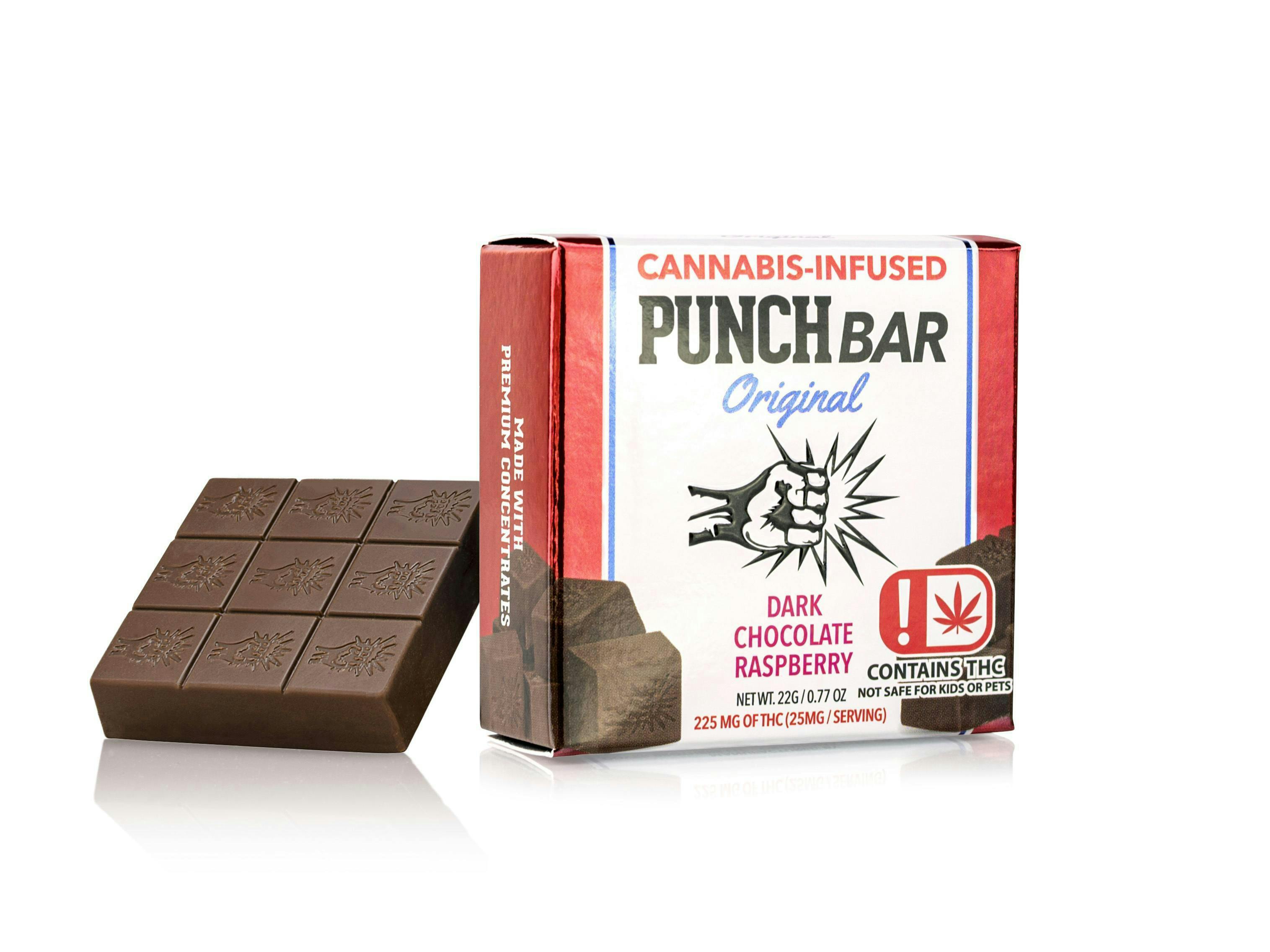 Punch Edibles - Raspberry Dark - 100mg Solventless PunchBar