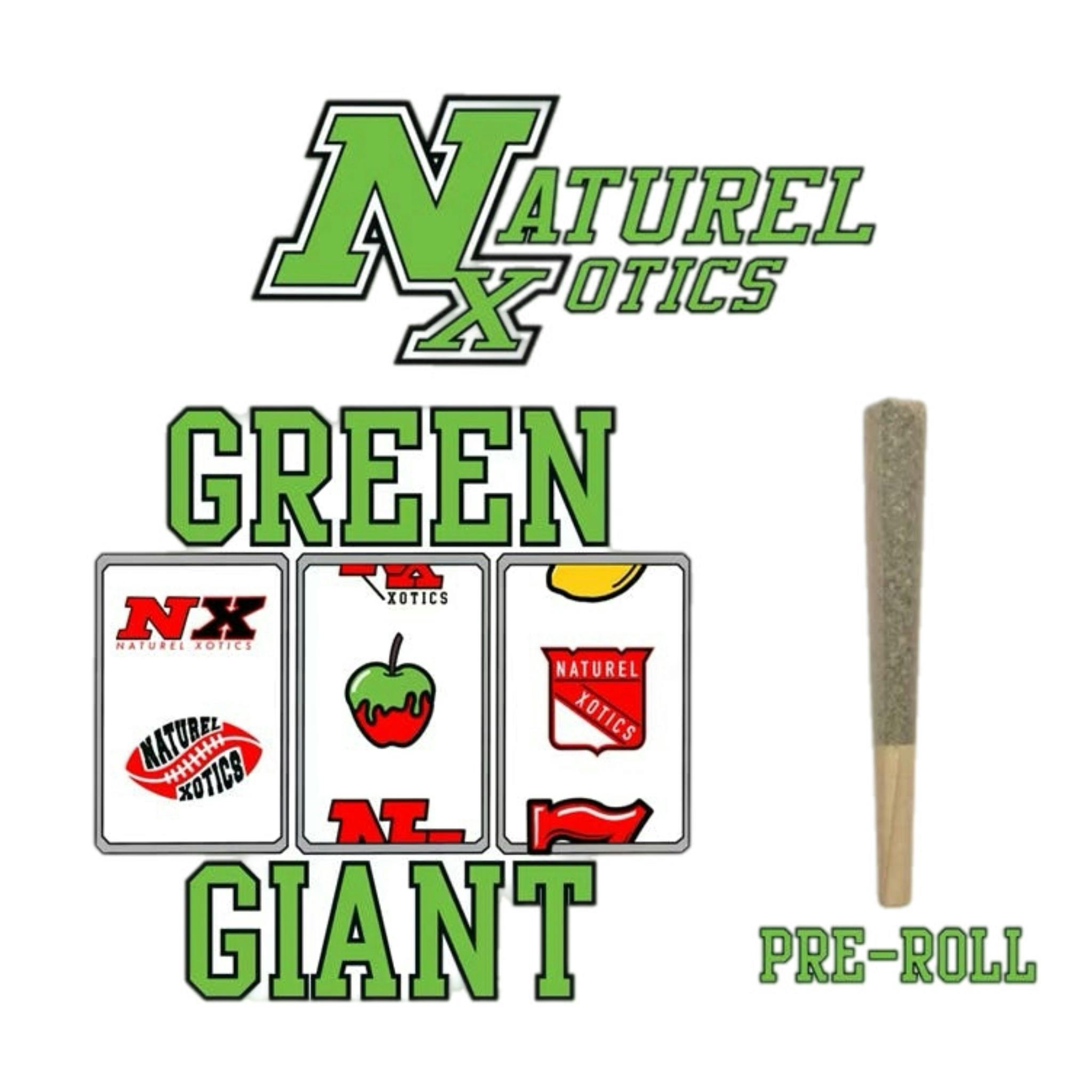 GREEN GIANT - FULL FLOWER PREROLL - 1G