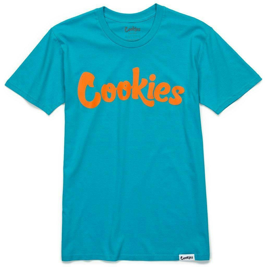 Cookies - Original Mint Logo - Tee - Teal/Orange