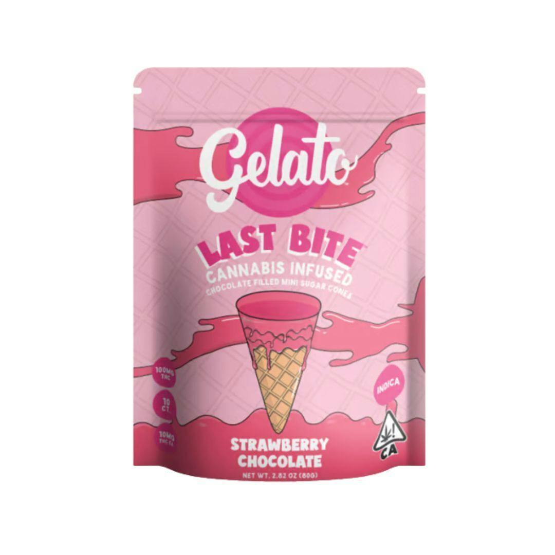 Gelato | Strawberry Chocolate - 100mg Sugar Cones