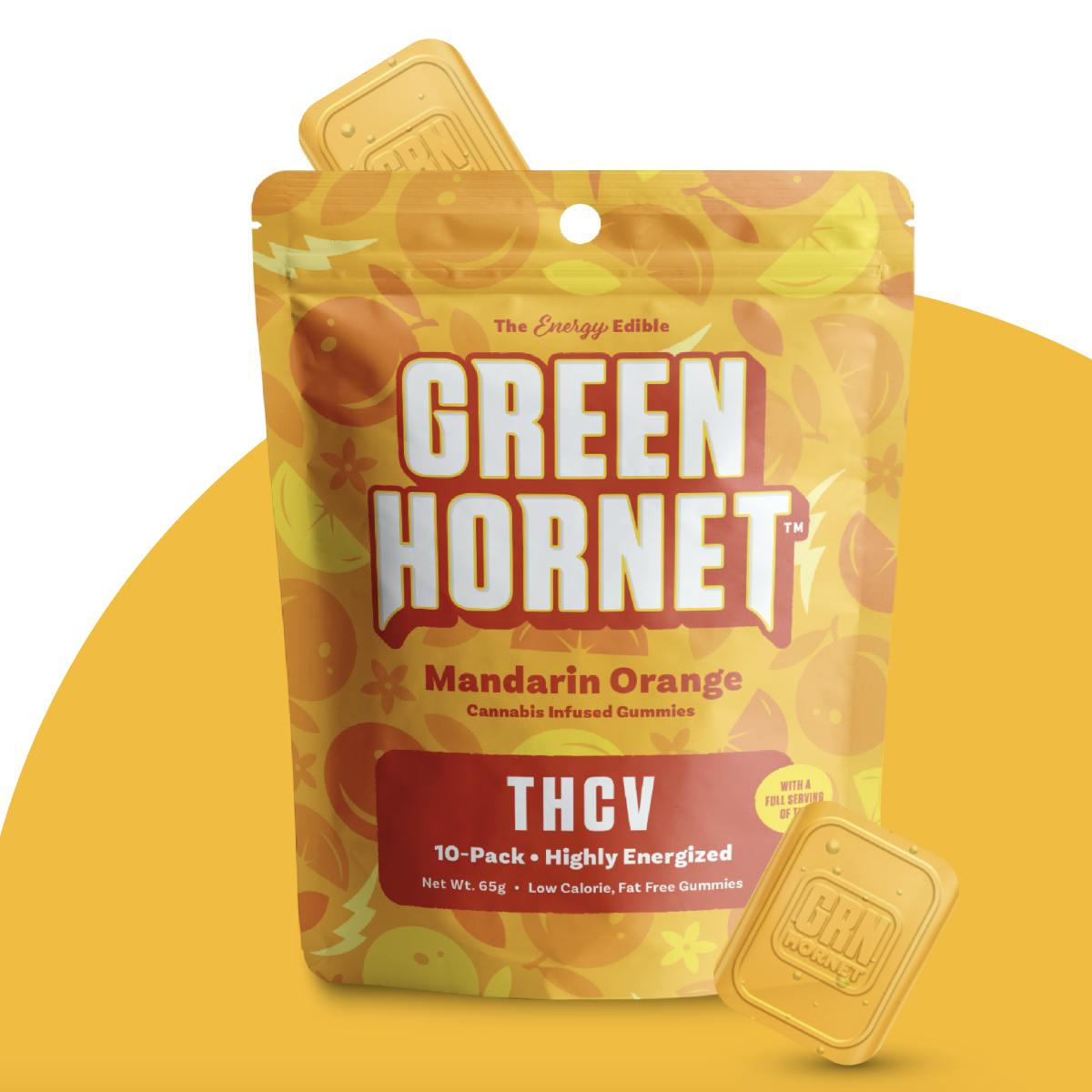 Mandarin Orange THCV Energy Gummies | Gummies | 10pk | 10mg/ea