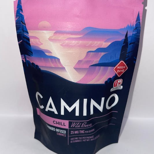 Kiva Confections - Camino - 1000mg THC Gummies - CHILL - Wild Berry