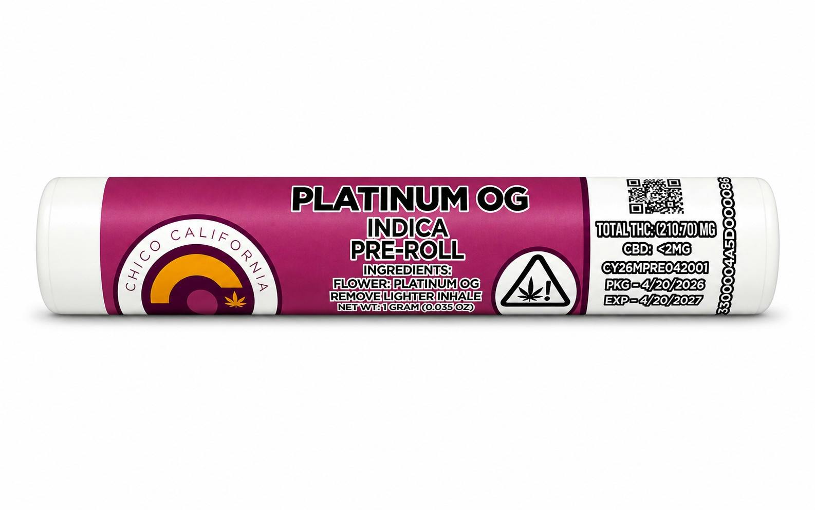 C4 PLATINUM OG PREROLL - 1 g