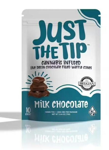 JUST THE TIP MILK CHOCOLATE 100MG 10 PACK