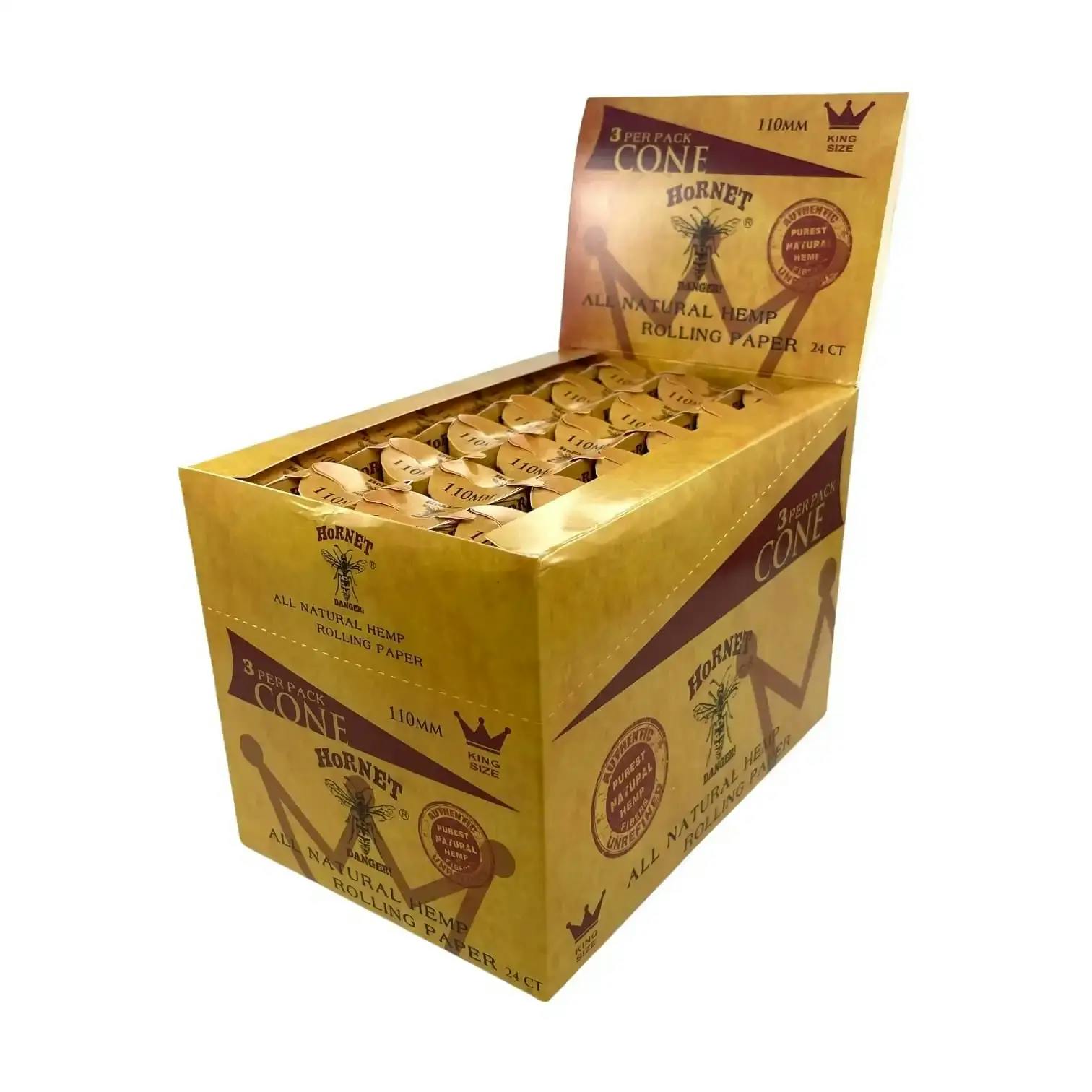 HORNET NATURAL PRE-ROLLED CONES 3 PACK - KING SIZE
