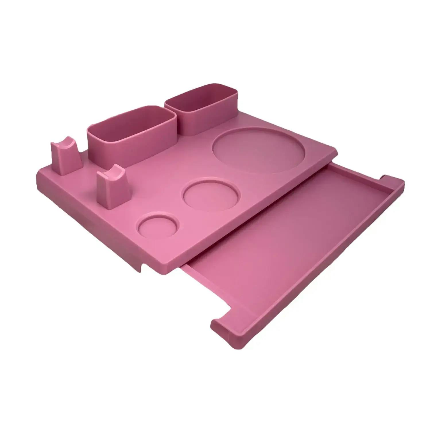 Pink Plastic Dab Tray w/ Built-in Drawer