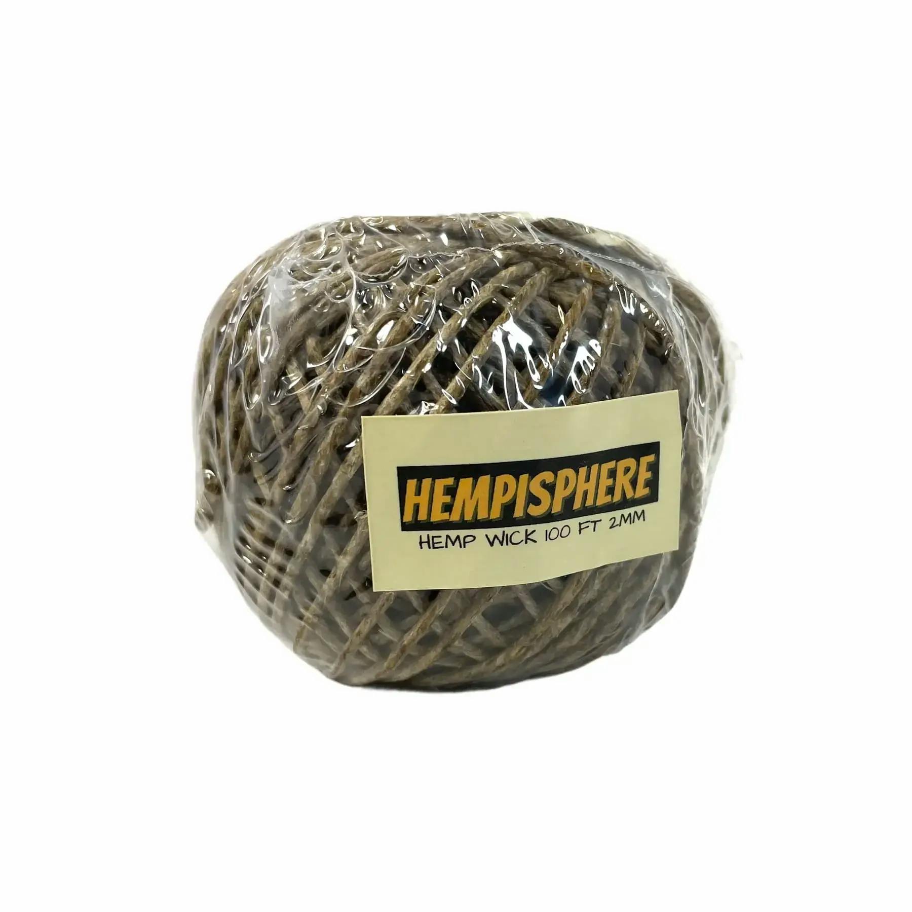Hempisphere Natural Beeswax Coated Hemp Wick 100ft