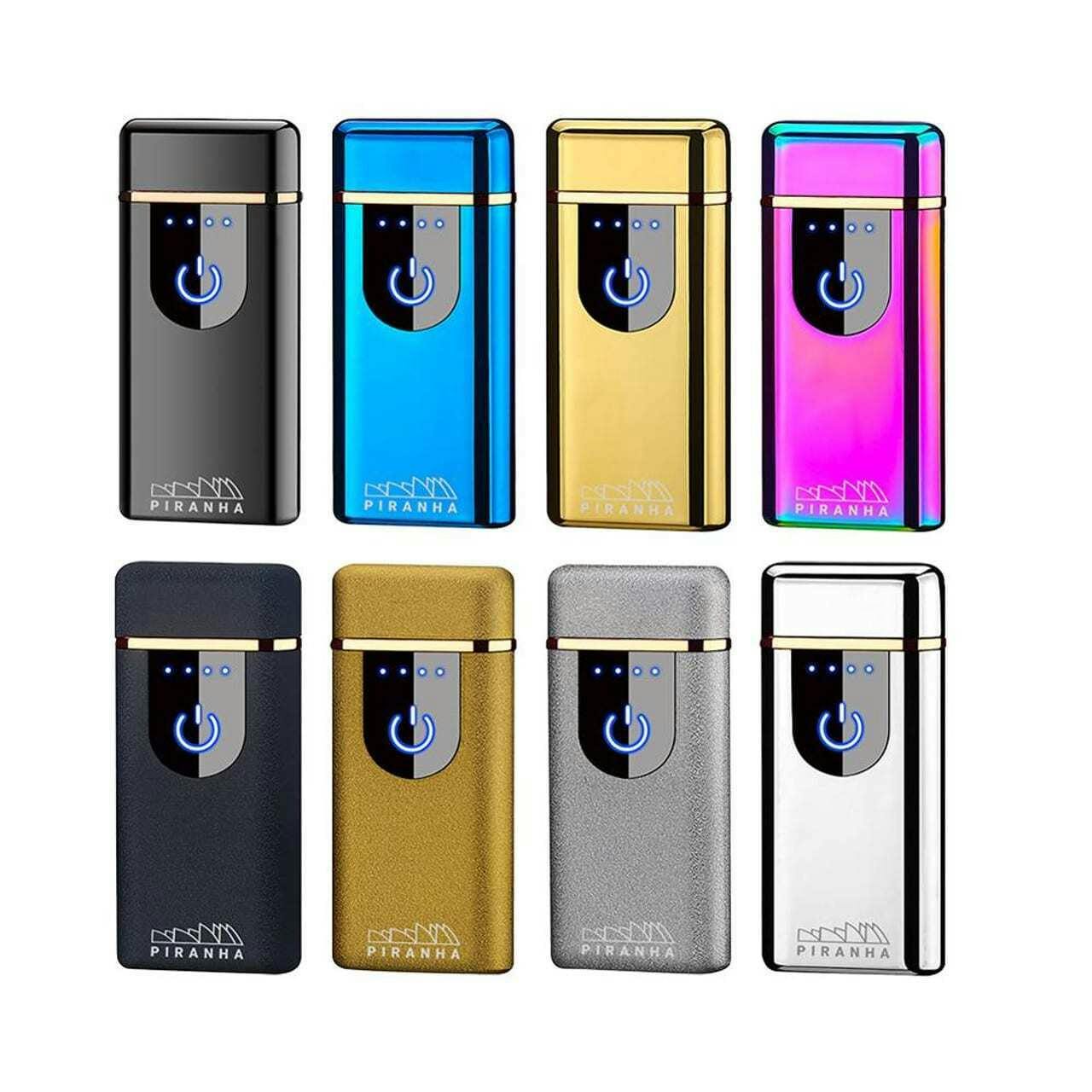 Piranha: Plasma X - Dual Crossing Plasma Lighter w/ Quick Touch Power Button Assorted Colours