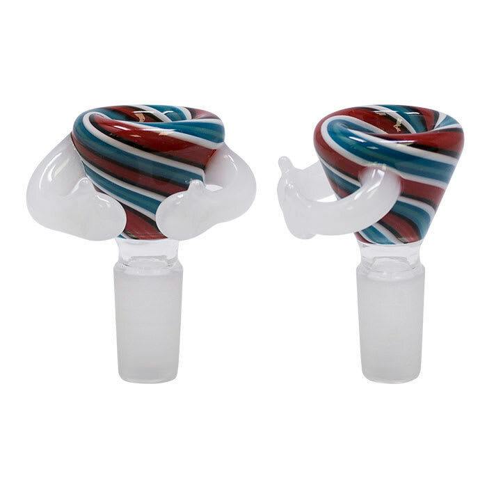 Hypnotic Thumbs Up Glass Bowl 14mm - Assorted Colours