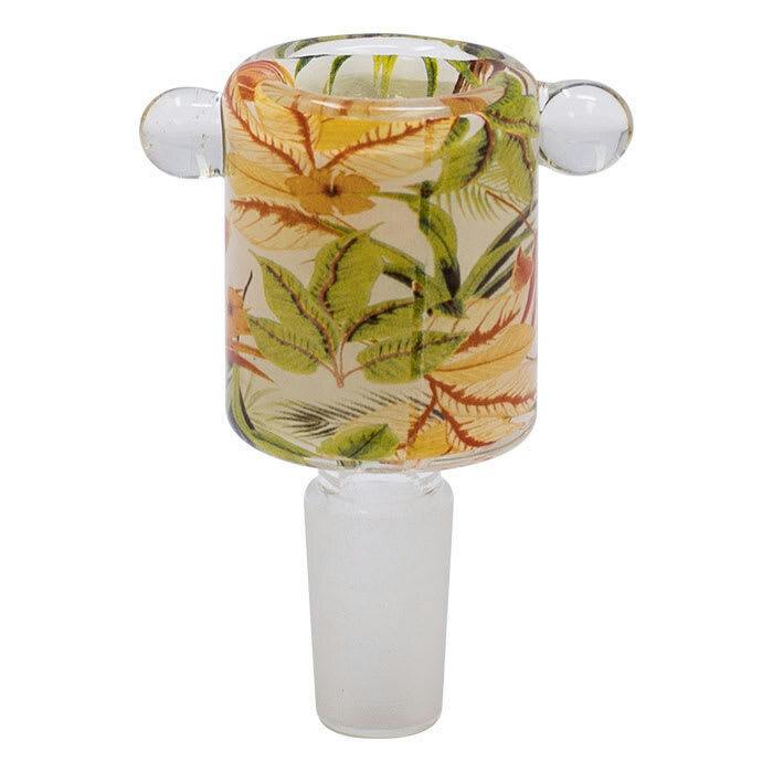 Green Floral Glass Bowl 14mm
