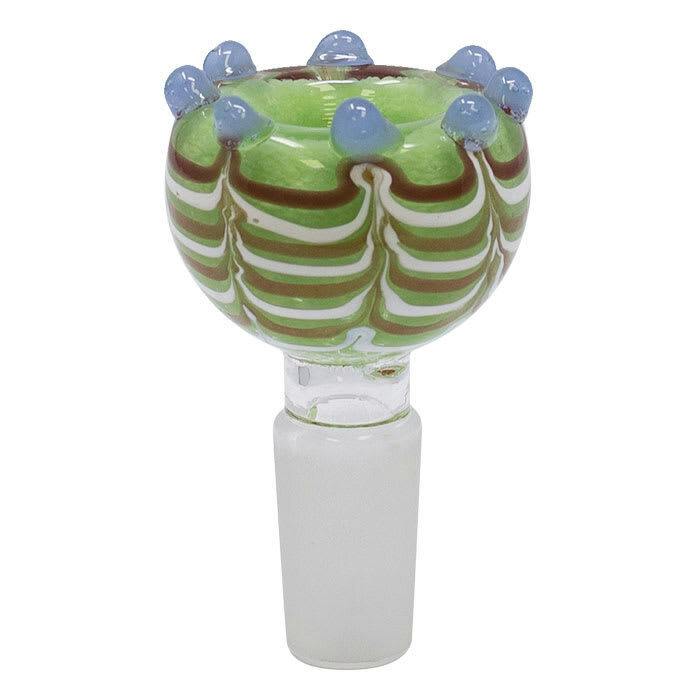 Green Nurdy Nubs Glass Bowl 14mm