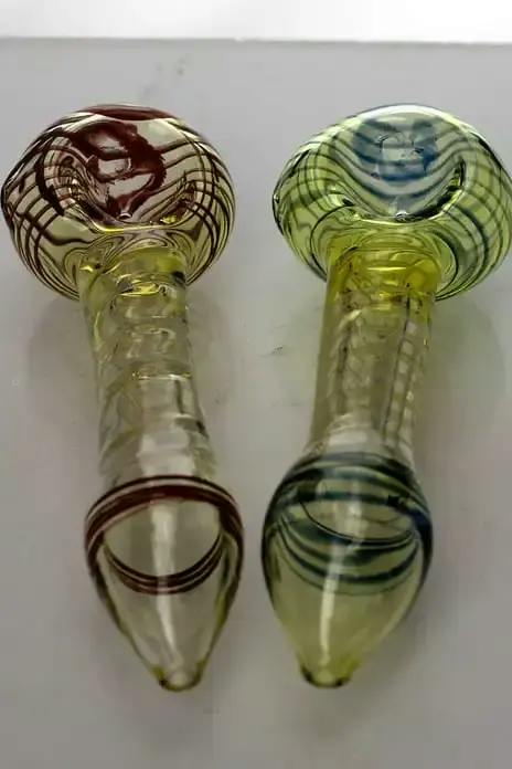 Changing Colours Spiral Glass Hand Pipe