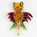 4" Bat Insideout Glass Smoking Pipe
