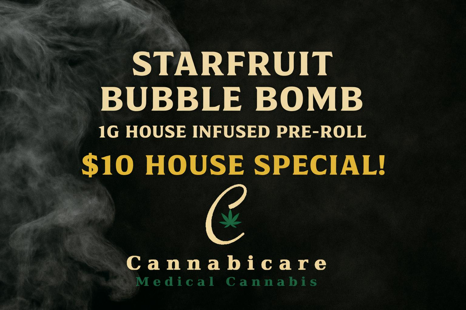Bubble Bomb Infused Joint 1g - Starfruit